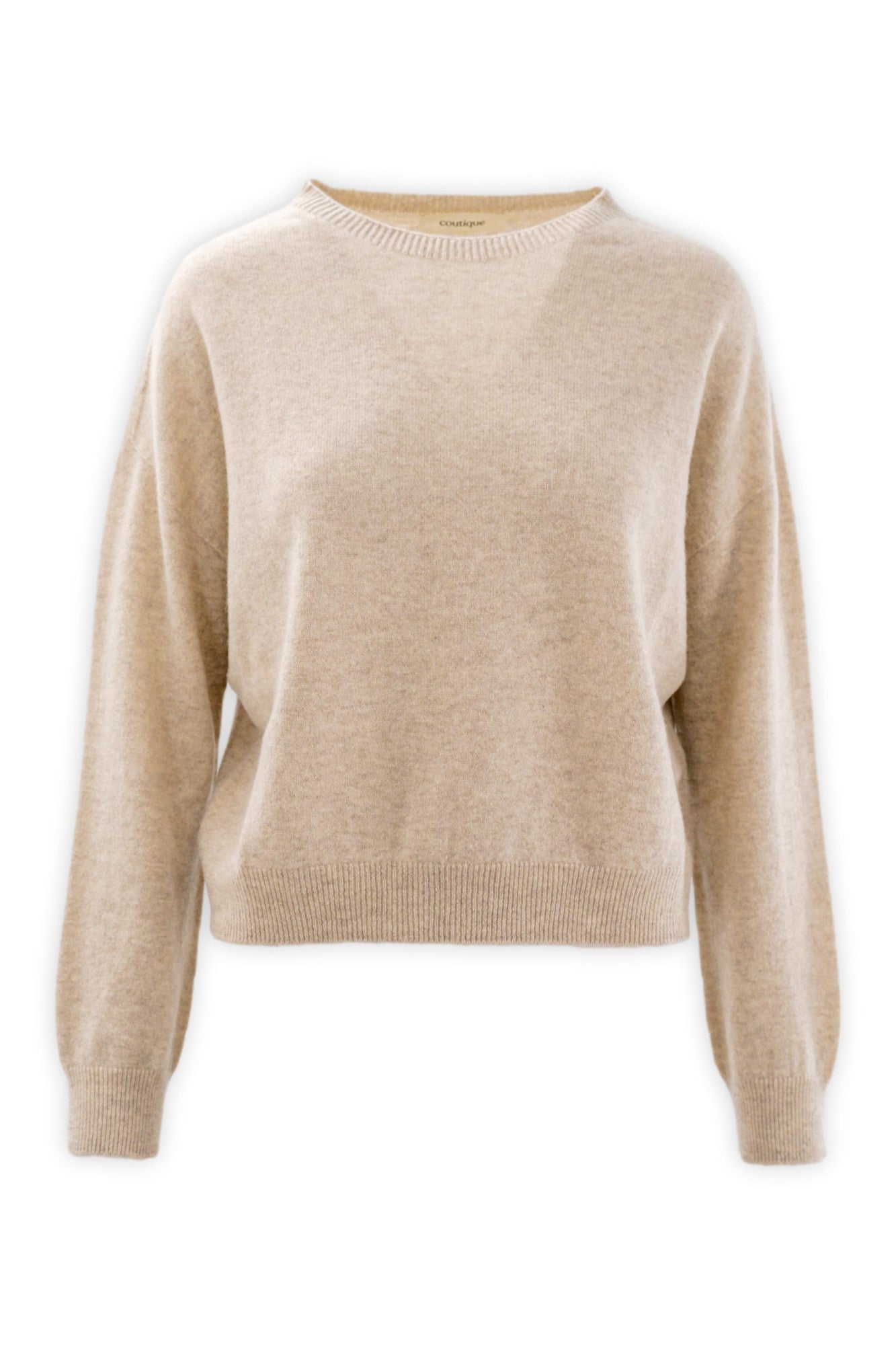 Girocollo in puro cashmere cropped