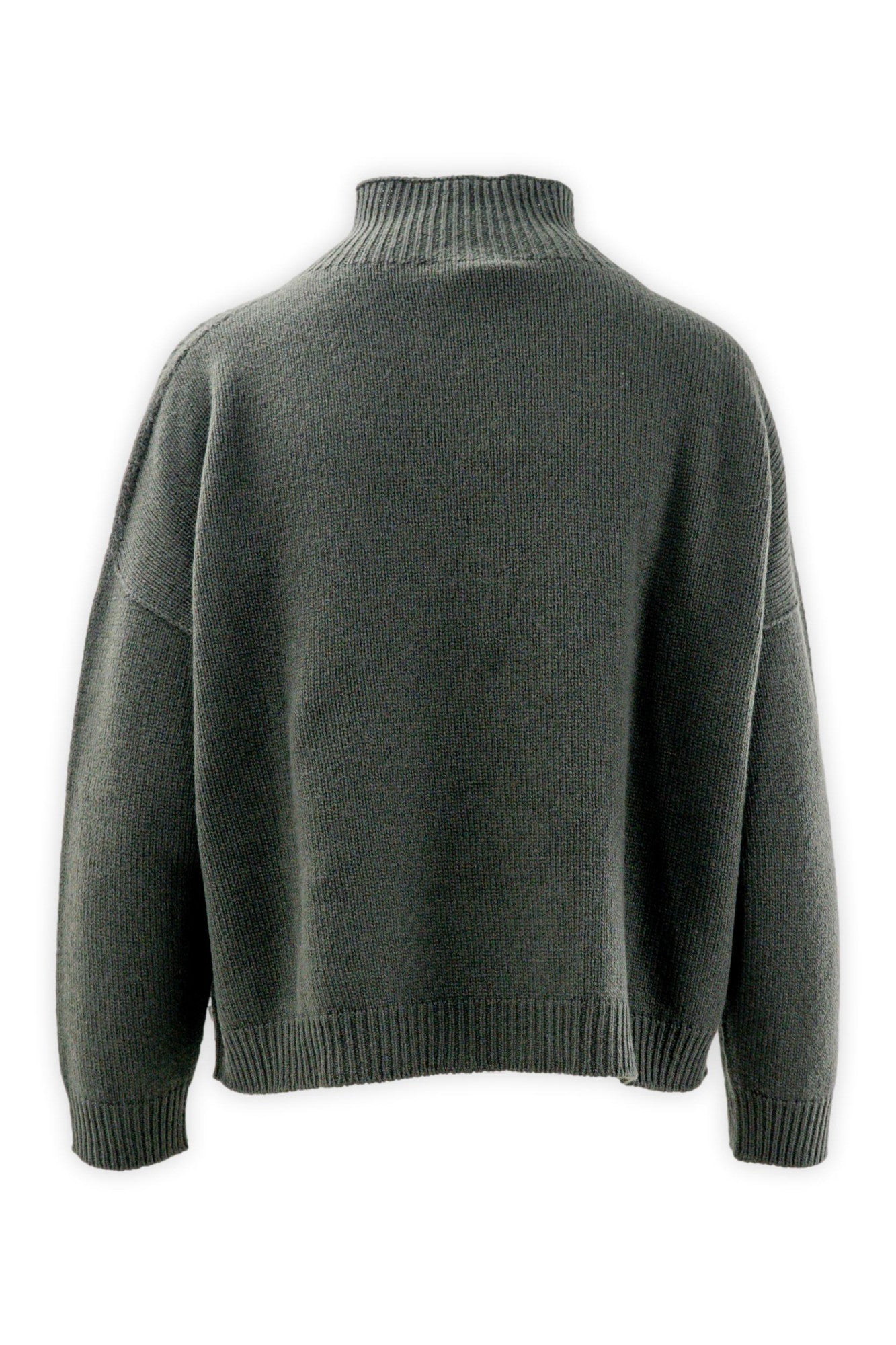 Maglia collo a cratere in lana e cashmere