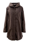 Parka in taffetà tecnico con cappuccio