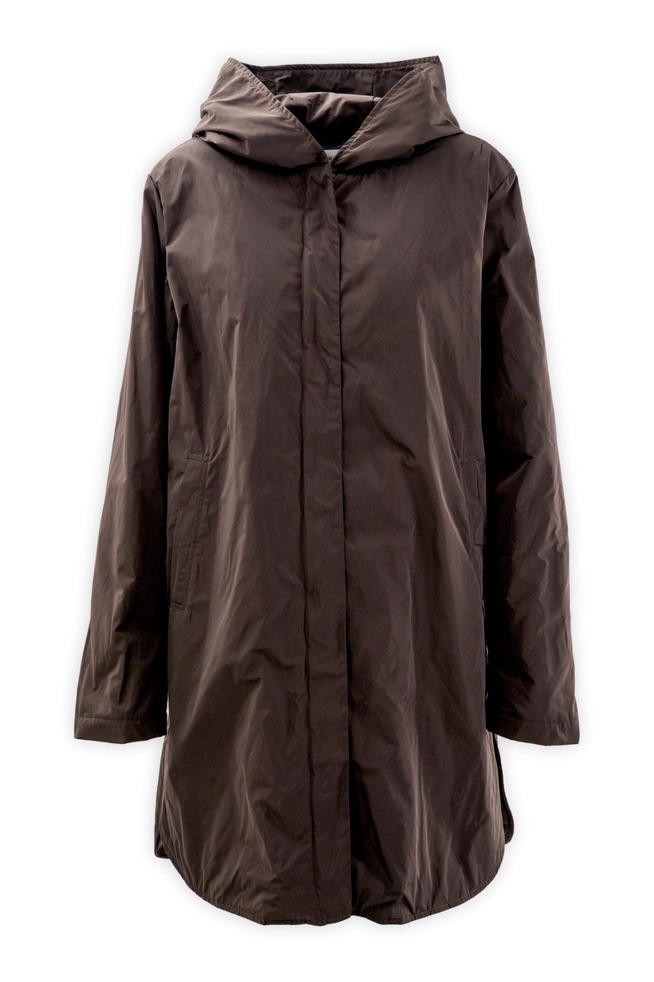 Parka in taffetà tecnico con cappuccio