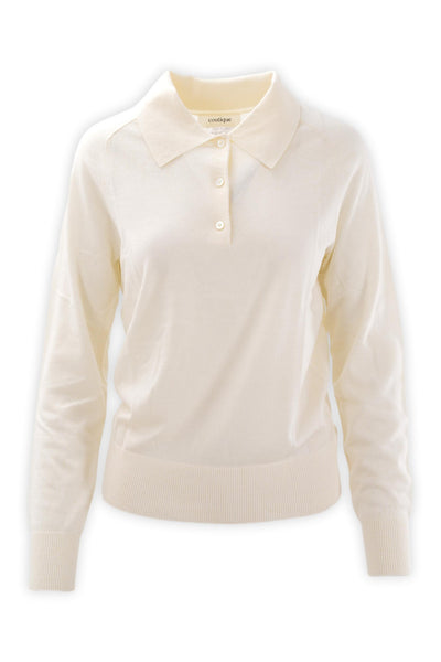 Pure wool polo shirt