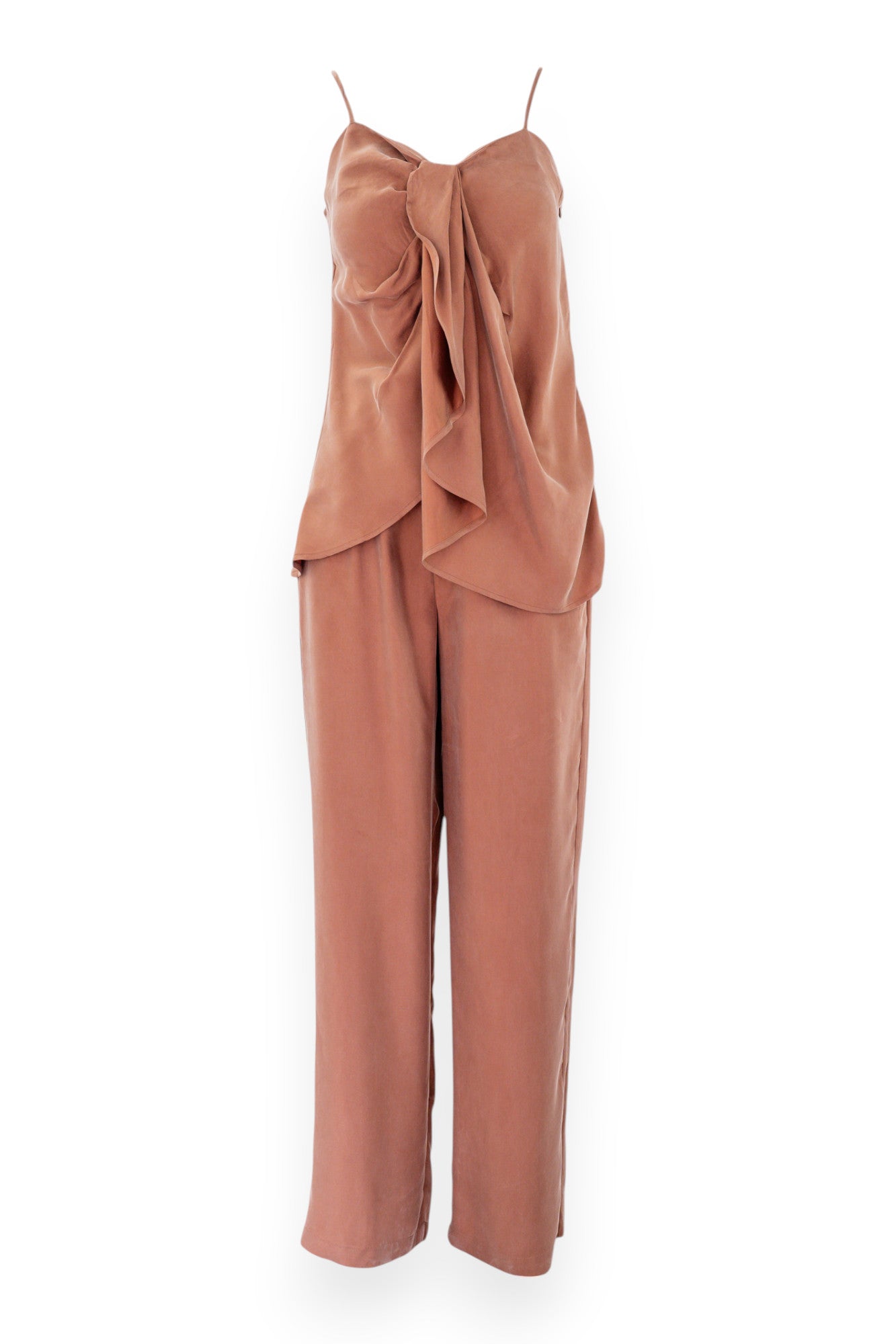 Pantalone a palazzo con dettagli sartoriali