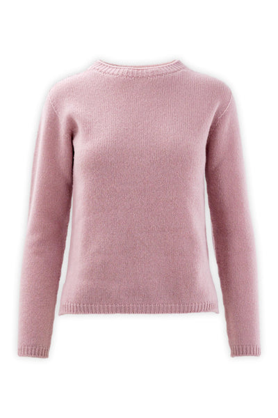 Wool and cashmere crewneck with a slim fit