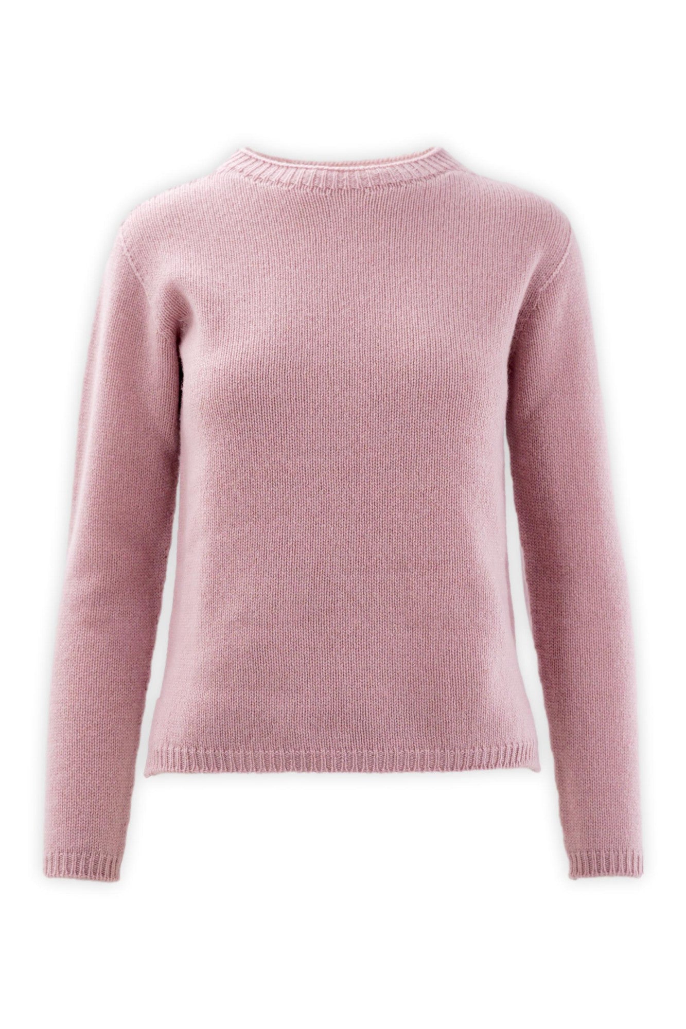 Girocollo in lana e cashmere con vestibilità asciutta