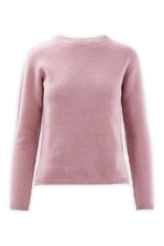 Girocollo in lana e cashmere con vestibilità asciutta