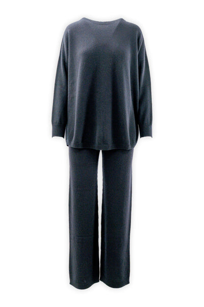 Palazzo trousers with elastic and drawstring