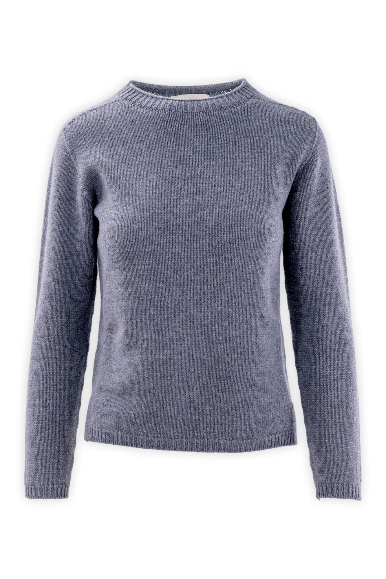 Girocollo in lana e cashmere con vestibilità asciutta