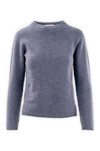 Wool and cashmere crewneck with a slim fit