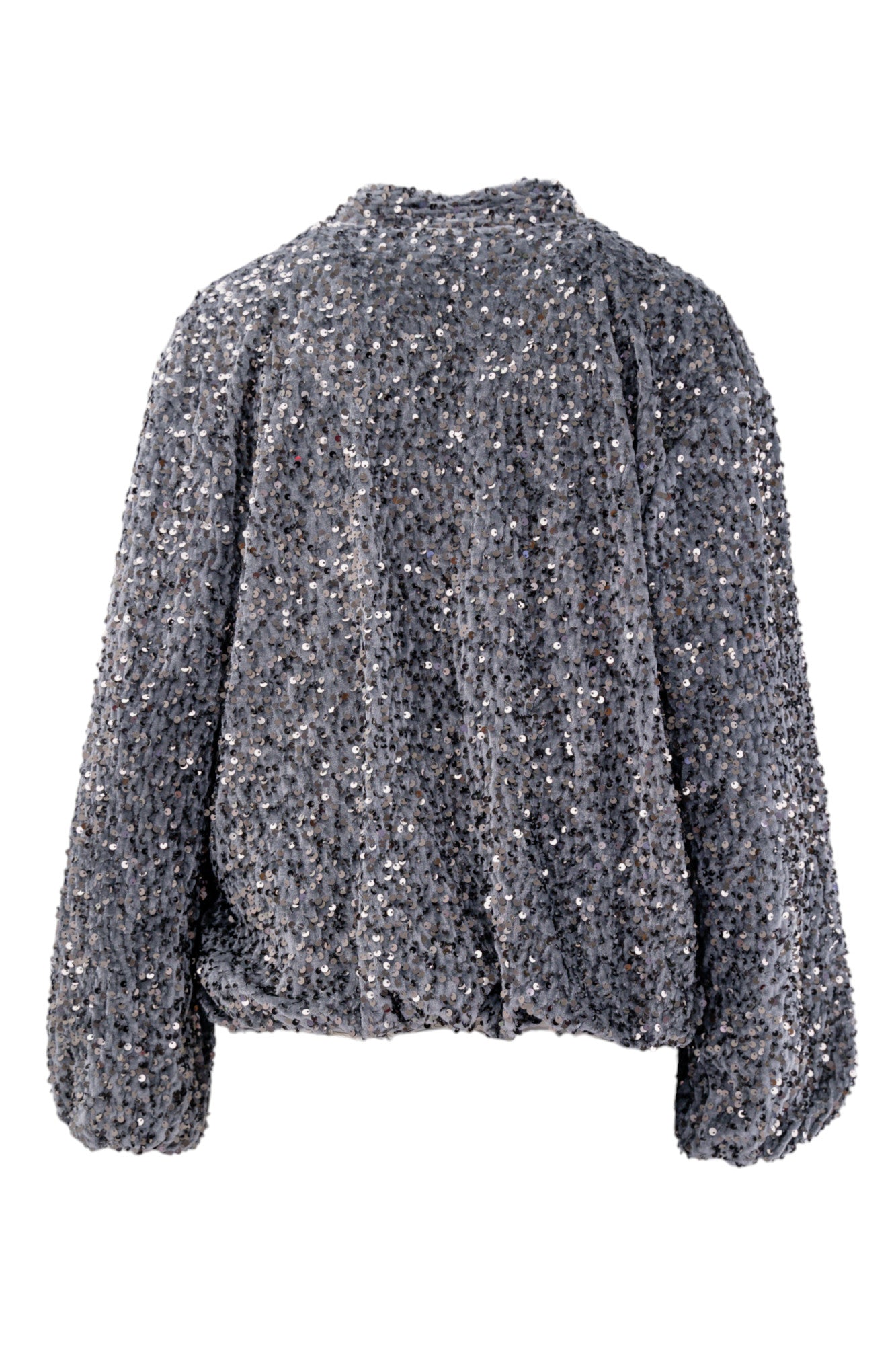 Chenille jacket with sequins