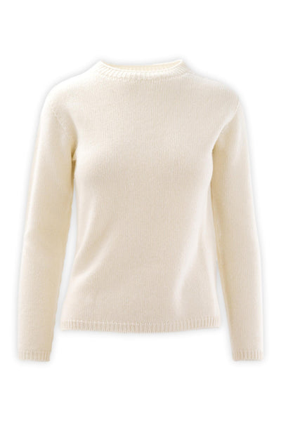 Wool and cashmere crewneck with a slim fit