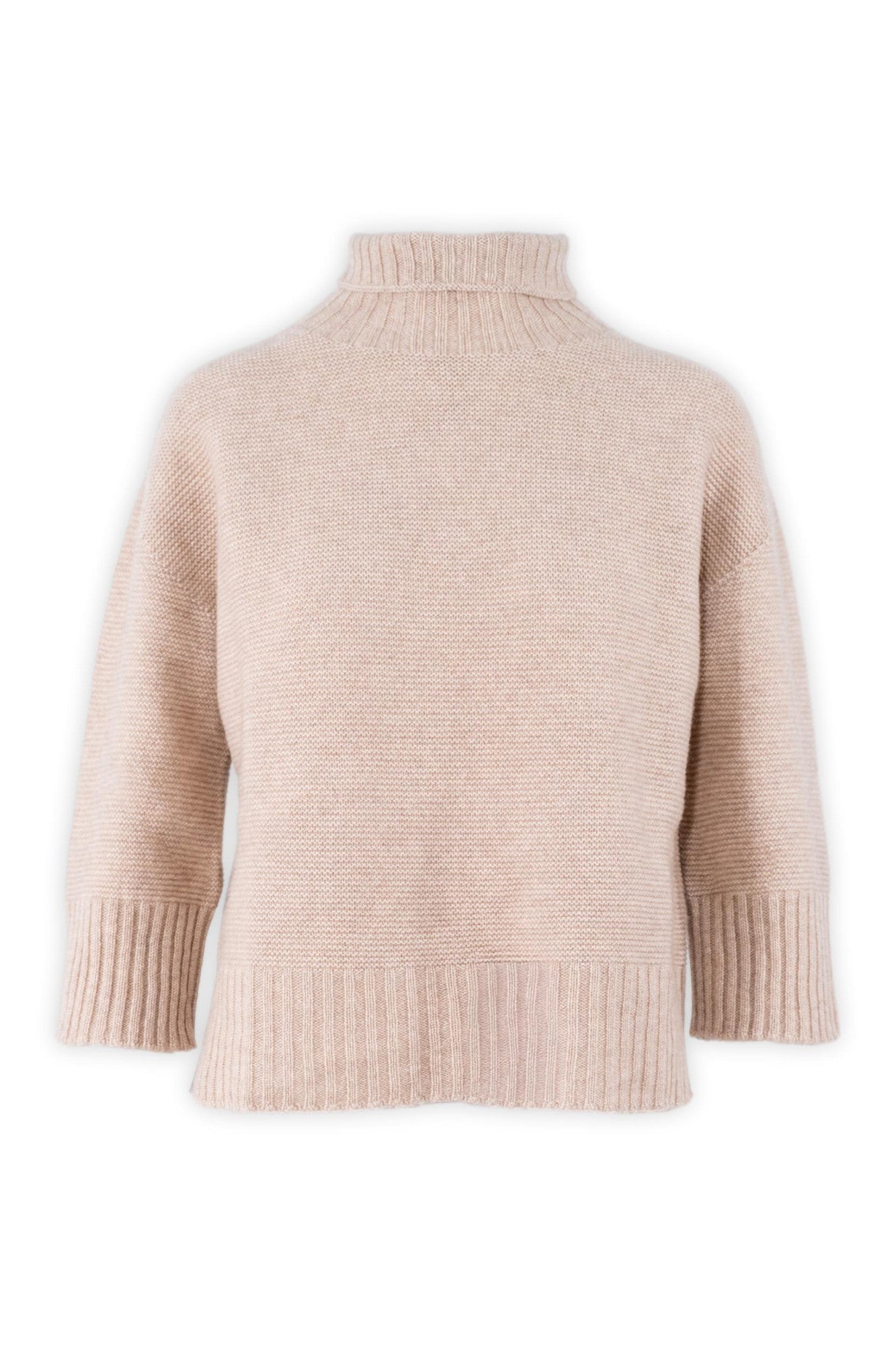 Crater Neck in Pure Cashmere