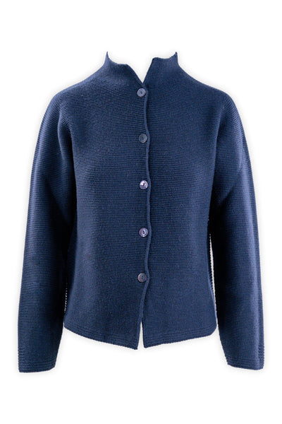 Links jacket with raised collar