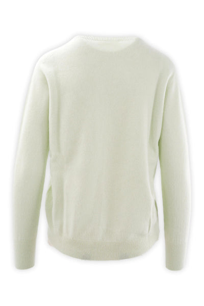 Pure cashmere crewneck with a slim fit