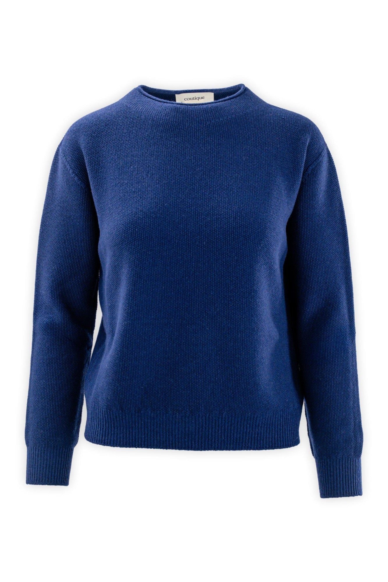 Maglia girocollo in lavorazione riso