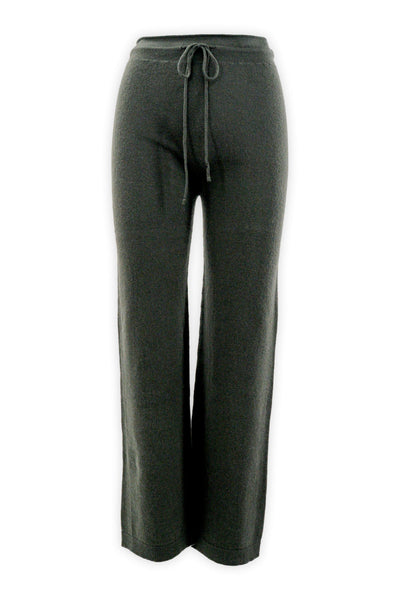 Palazzo trousers with elastic and drawstring