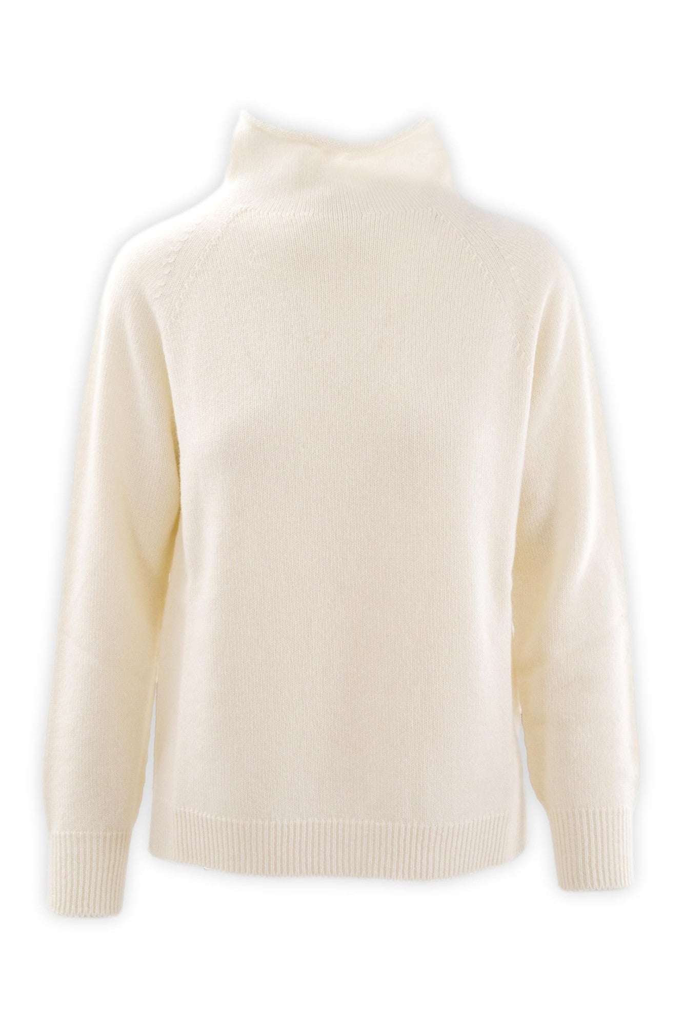 Maglia collo a cratere in lana e cashmere