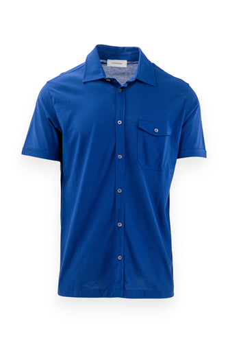 Polo camicia in puro filo di Scozia