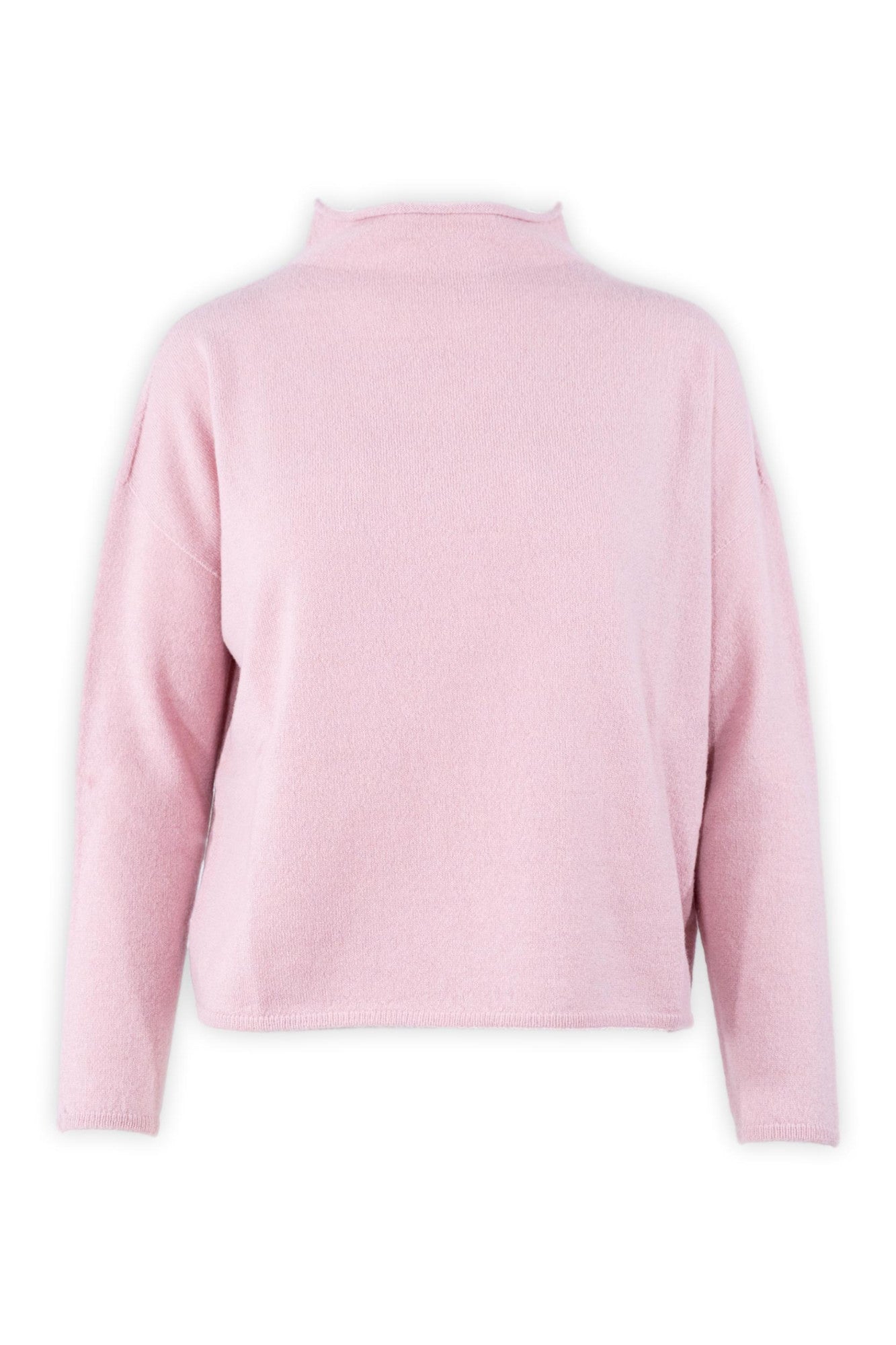 Maglia con collo a cratere in lana e cashmere