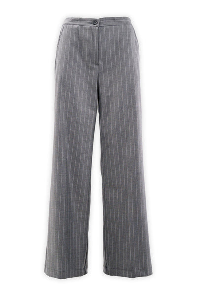 Pinstriped palazzo trousers