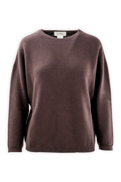 Pure wool crew neck sweater