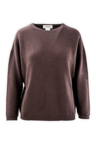 Maglia girocollo in pura lana