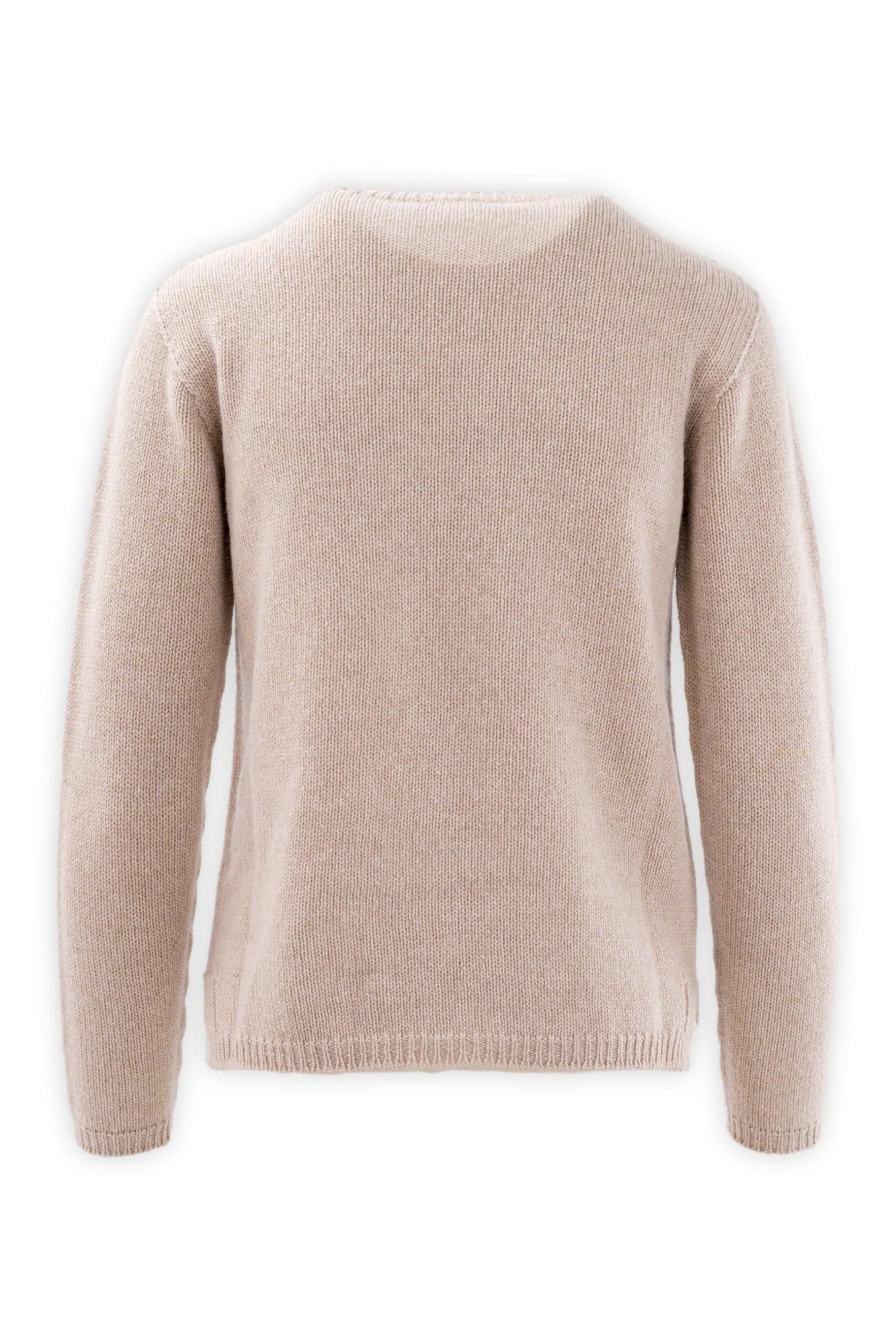 Girocollo in lana e cashmere con vestibilità asciutta