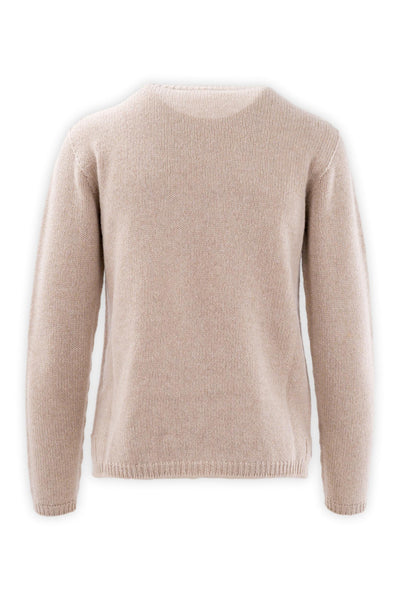 Wool and cashmere crewneck with a slim fit