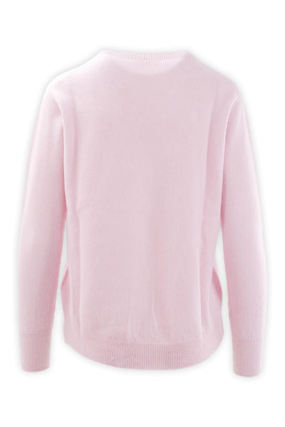 Pure cashmere crewneck with a slim fit