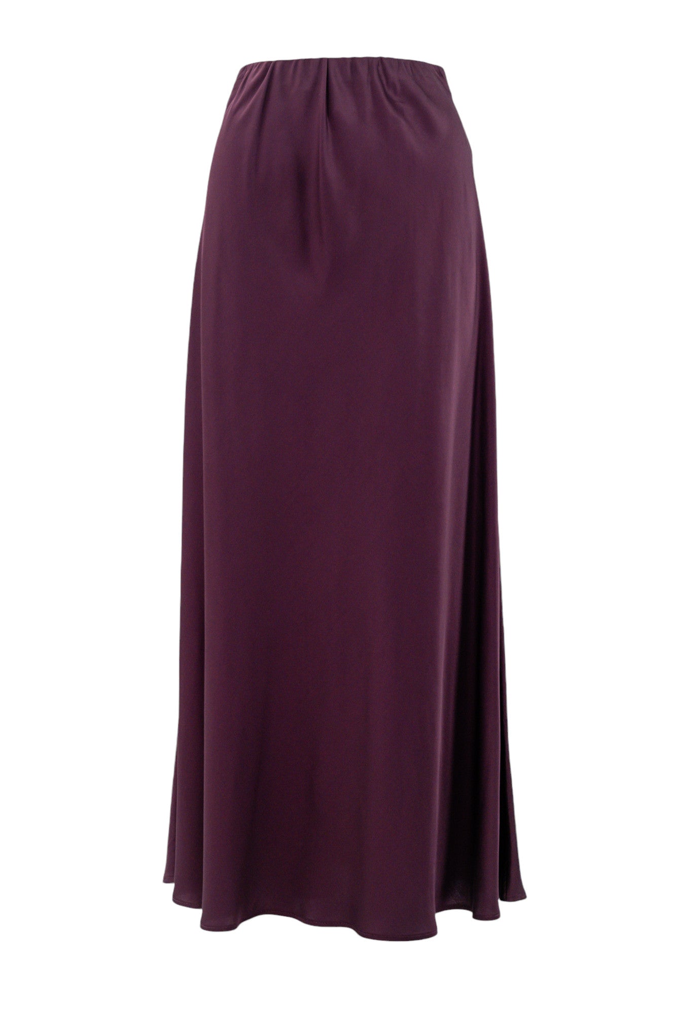 Long skirt in satin viscose