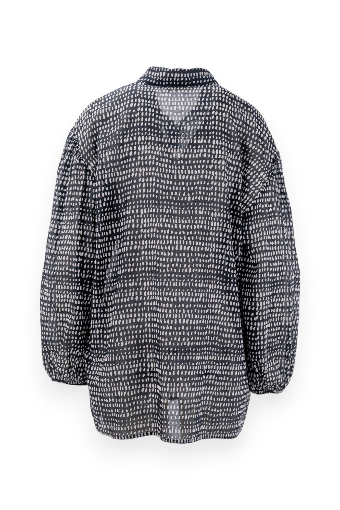 Camicia in mussola di cotone con fantasia astratta