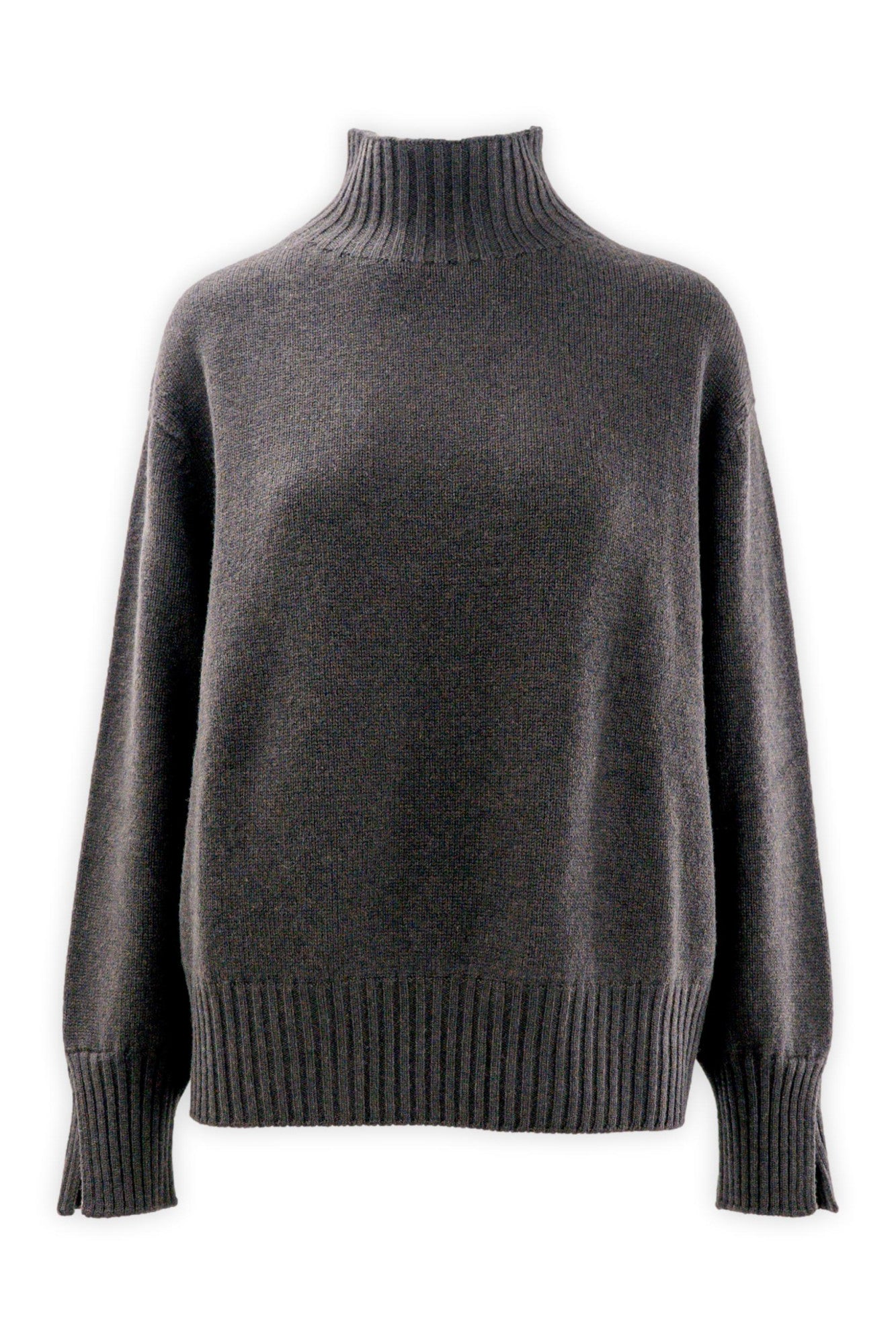 Maglia con collo a cratere in lana e cashmere