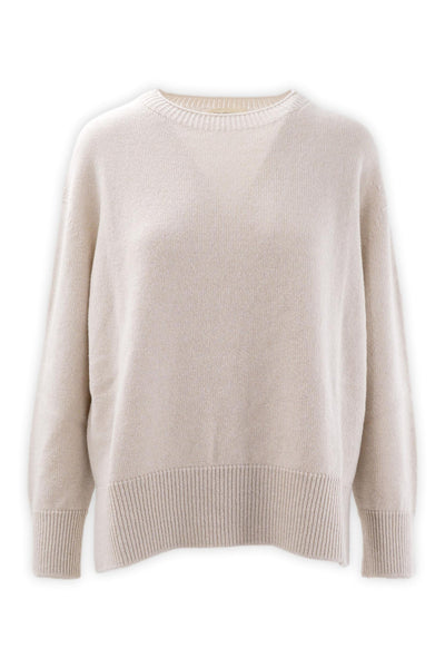 Crewneck in soft wool and cashmere