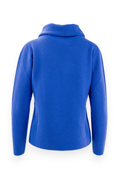 Donut neck sweater with rice grain workmanship