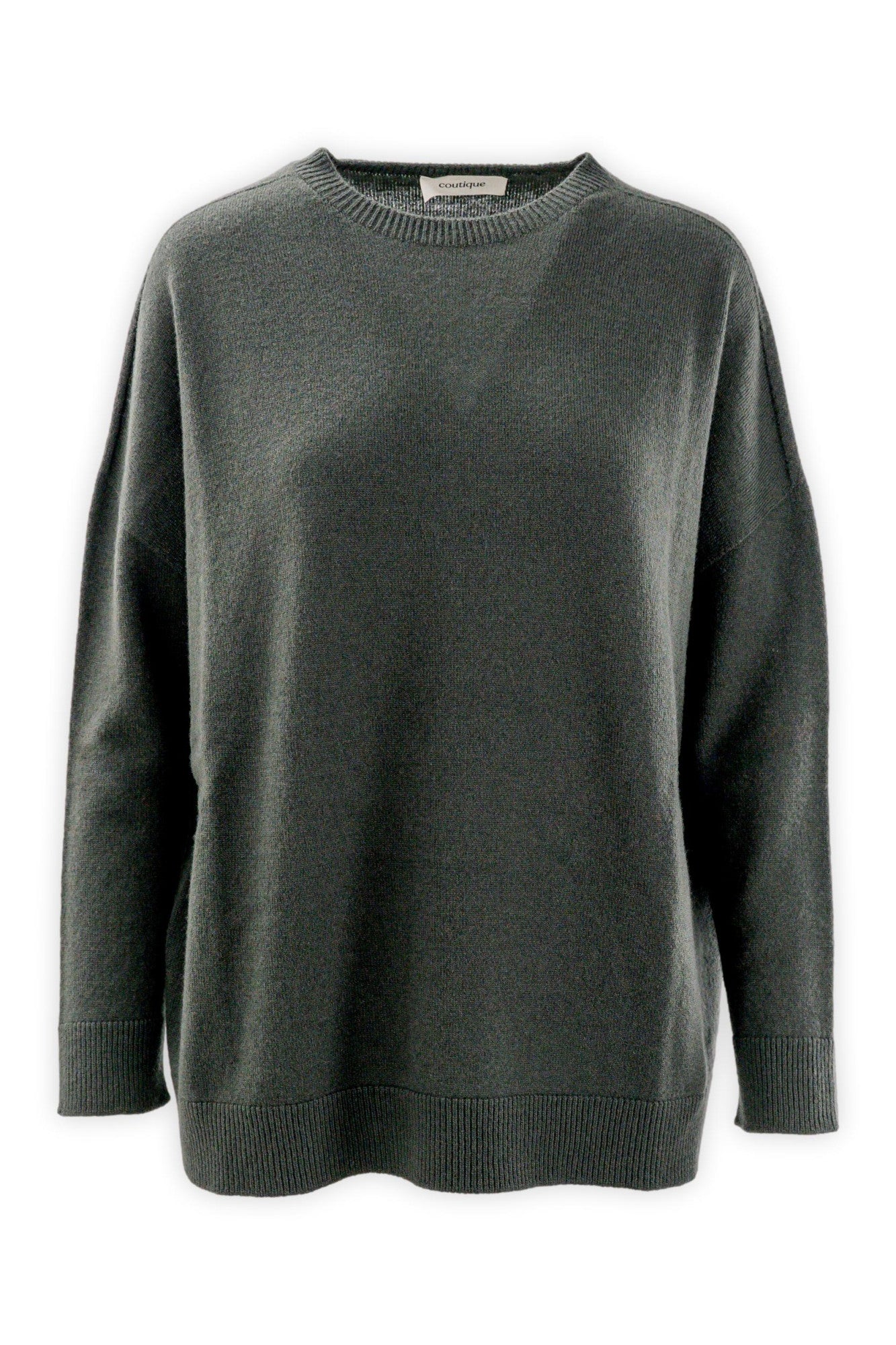 Girocollo over in lana e cashmere